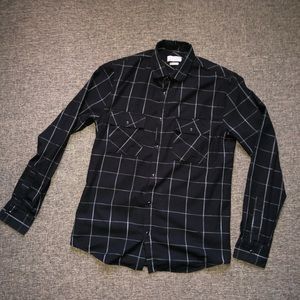 Zara Designers Plaid Long-Sleeve Shirt